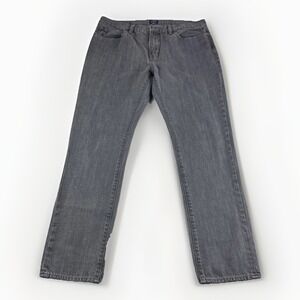 J Crew the Driggs Jeans Mens 34x30 Gray Denim Pants Straight Leg Cotton Casual